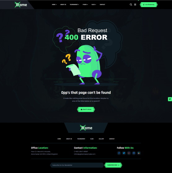 Error Page